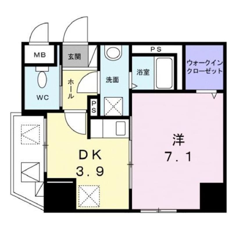 間取図 プリムローズ宝町