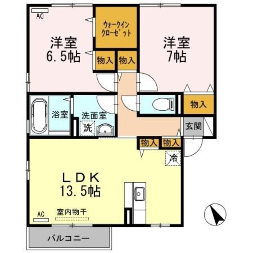 間取図 メゾンドール　C棟