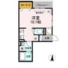 D-room船町 1Rの間取り