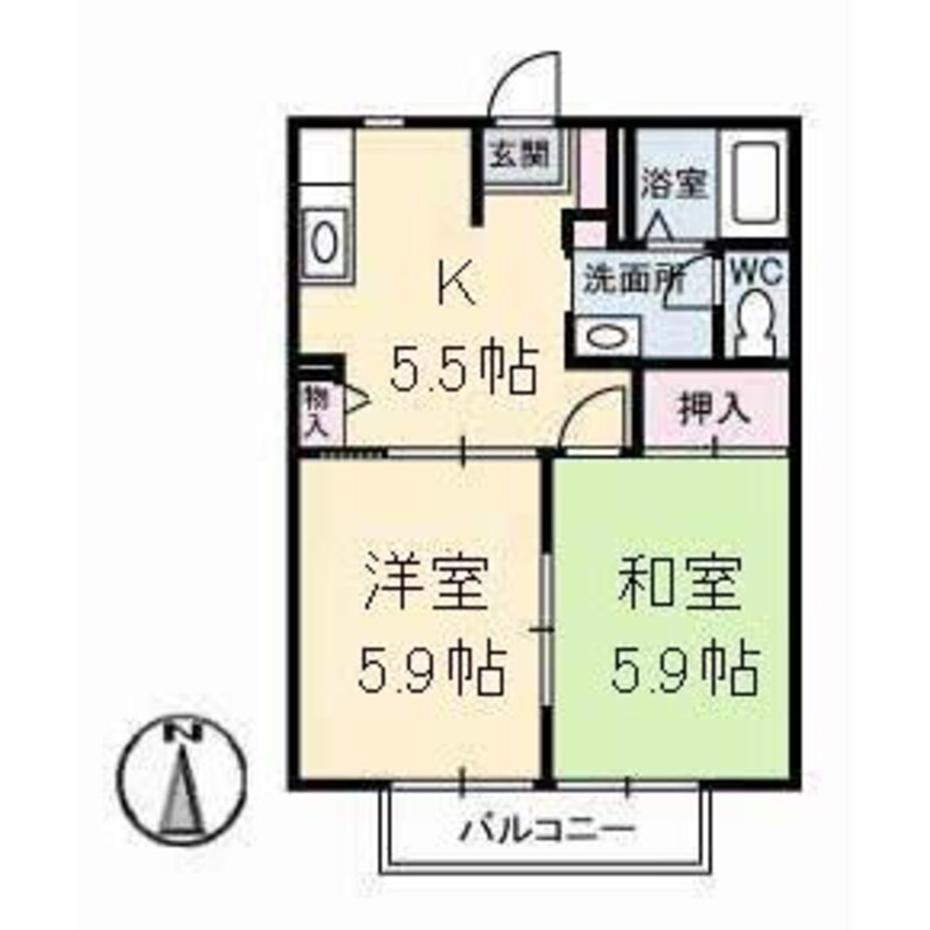 間取図 イーストビレッジ坂本　B棟