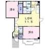 ルミエールＡ 2LDKの間取り