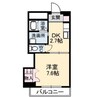 レアンドロス 1Kの間取り