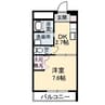 レアンドロス 1Kの間取り