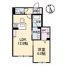 クオン新涯 1LDKの間取り