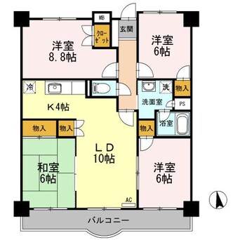 間取図 エザンス木之庄Ⅱ