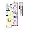 ドリーム輝Ａ 2LDKの間取り