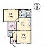 ベルデ　Ａ棟 2DKの間取り