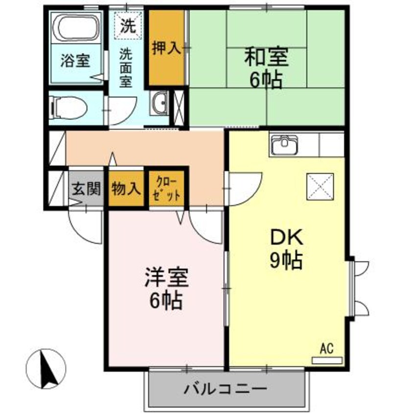 間取図 フレッシュグリーン21　A棟