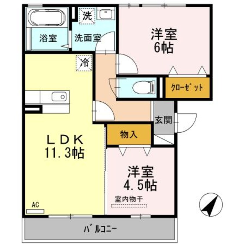 間取図 オッツ多治米
