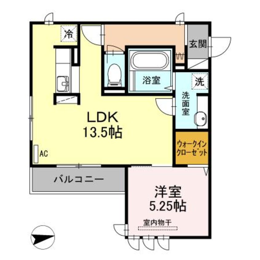 間取図 ハピネス2（東手城）