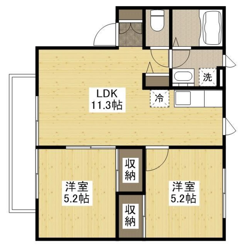 間取図 ファイン横尾
