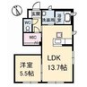 クレセオセブン　A棟 1LDKの間取り