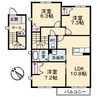 シャーメゾン坪生南 3LDKの間取り