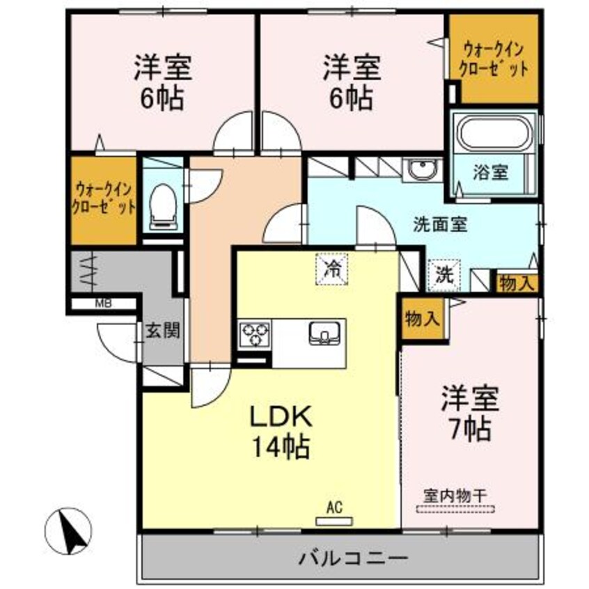 間取図 ファミーユ曙