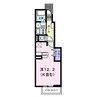エクレール沖野上 1Rの間取り