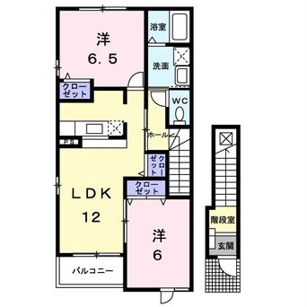 間取図 プラシードＡ