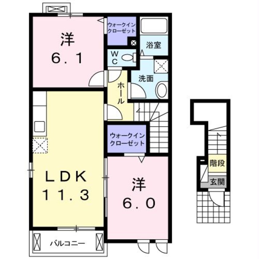 間取図 コルソ　ＹＫ