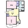 グリーンヒル　Ｂ 2DKの間取り