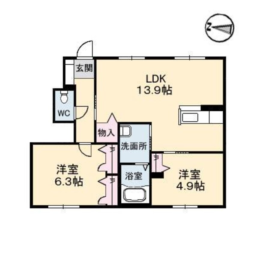 間取図 鳳鳴館　Ⅱ棟