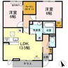 グランディール（東川口） 2LDKの間取り