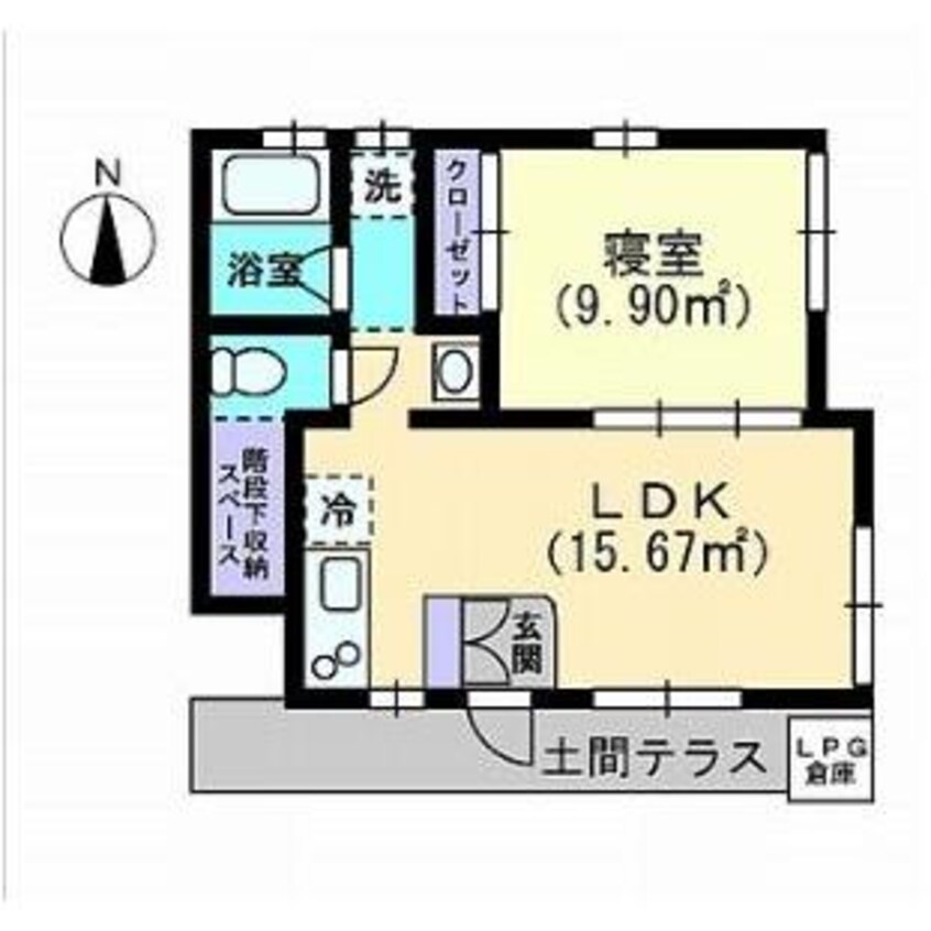 間取図 八朔ハウスＣ・Ｄ