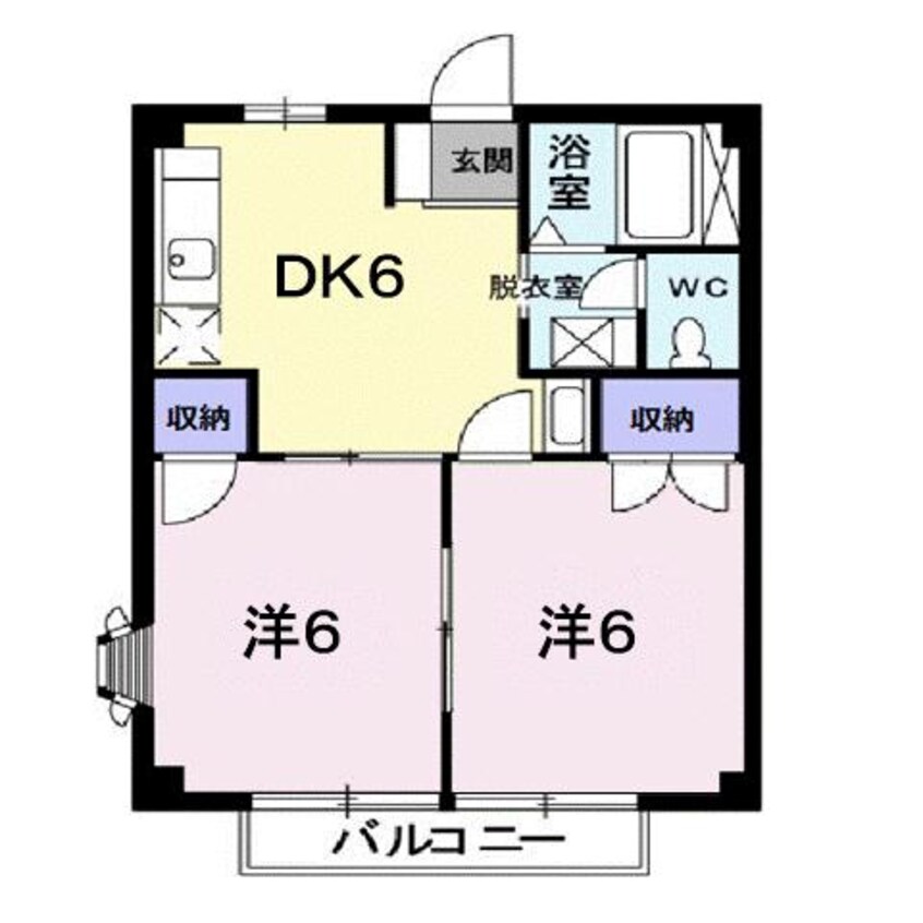 間取図 シティハイツエレガントＤ