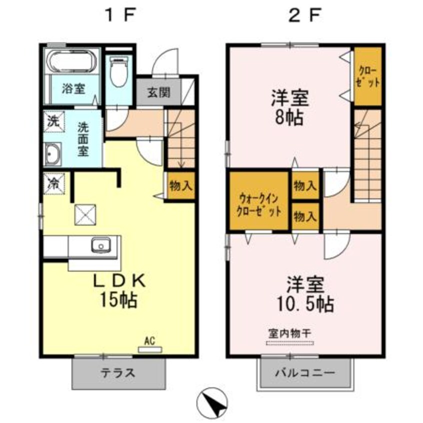 間取図 ウィルコート引野