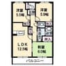 ガーデンシティ大町 3LDKの間取り