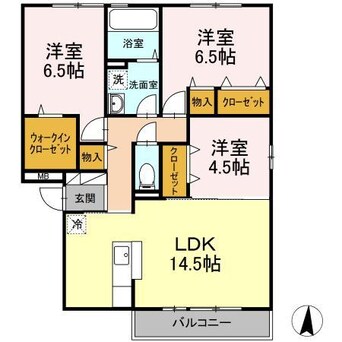 間取図 グランドール南手城