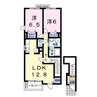 エヴァーグリーンＡ 2LDKの間取り