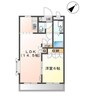 ハーブハウス 1LDKの間取り