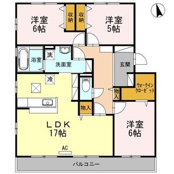 間取図 メゾンソレイユ　Ａ棟　（曙町）