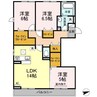 D-roomピジョン 3LDKの間取り
