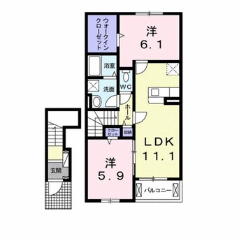 間取図 フィールド　サンⅢＡ