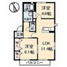 サニーコート　B棟 2LDKの間取り