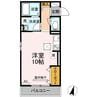 リベラみすず 1Rの間取り