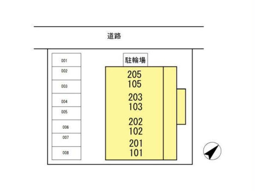 配置図 岩輝ハイツ　二号館