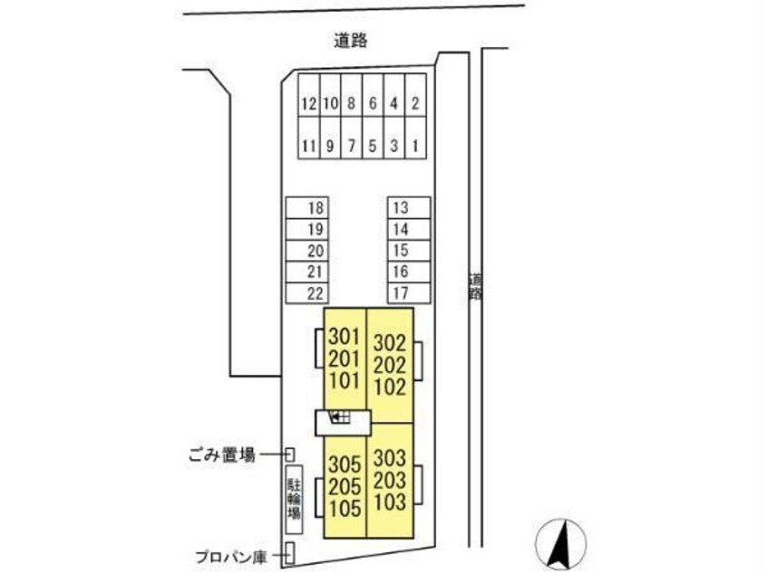 配置図 ノースラックみすず