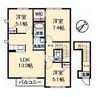 シャルムハイツ　Ａ棟 3LDKの間取り