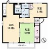 ローズタウン　2番館 2LDKの間取り