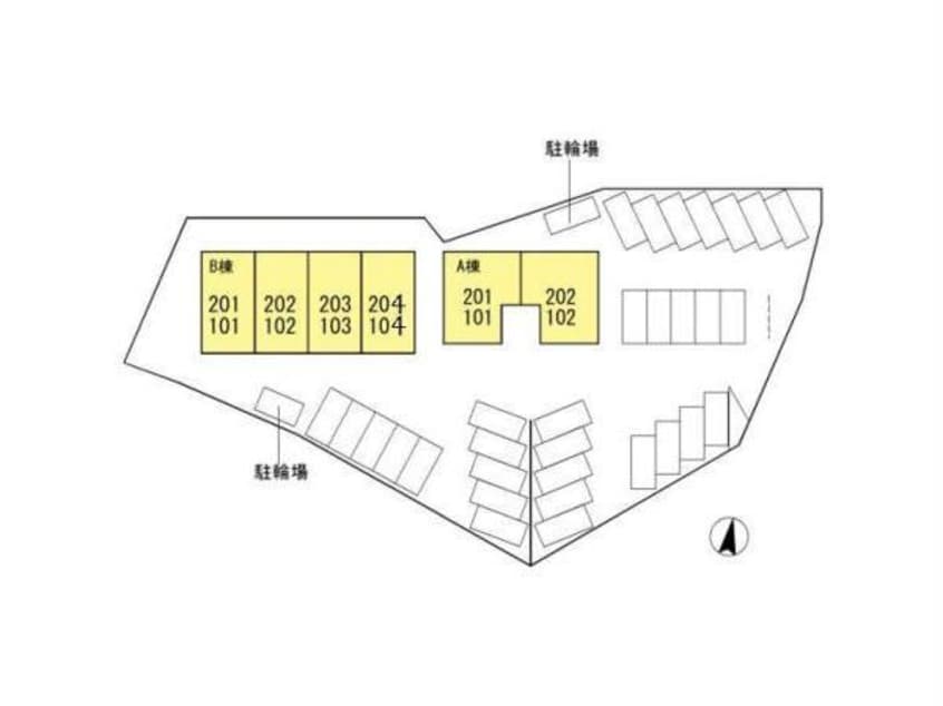配置図 サンヴェール　A棟