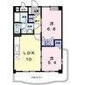 ヴェルドミールS（南今津） 2LDKの間取り