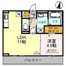 エスペランサ四番館 1LDKの間取り