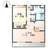 ボンヌシャンス 1LDKの間取り