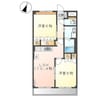 ピュアローズ（駅家町） 2LDKの間取り