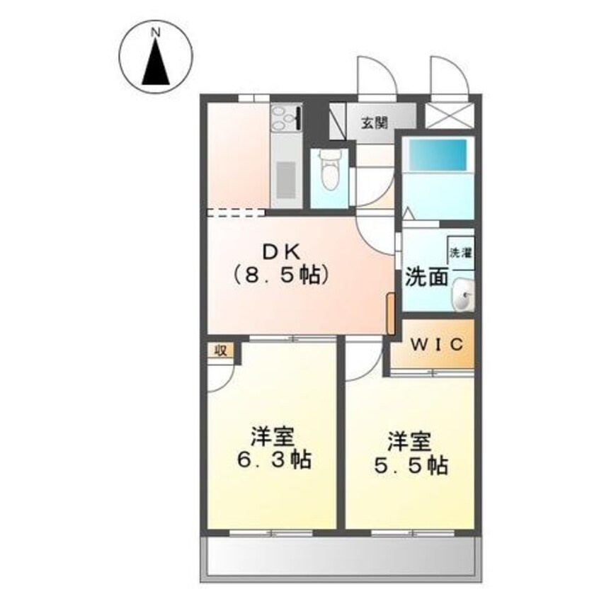 間取図 プランドール（駅家町）