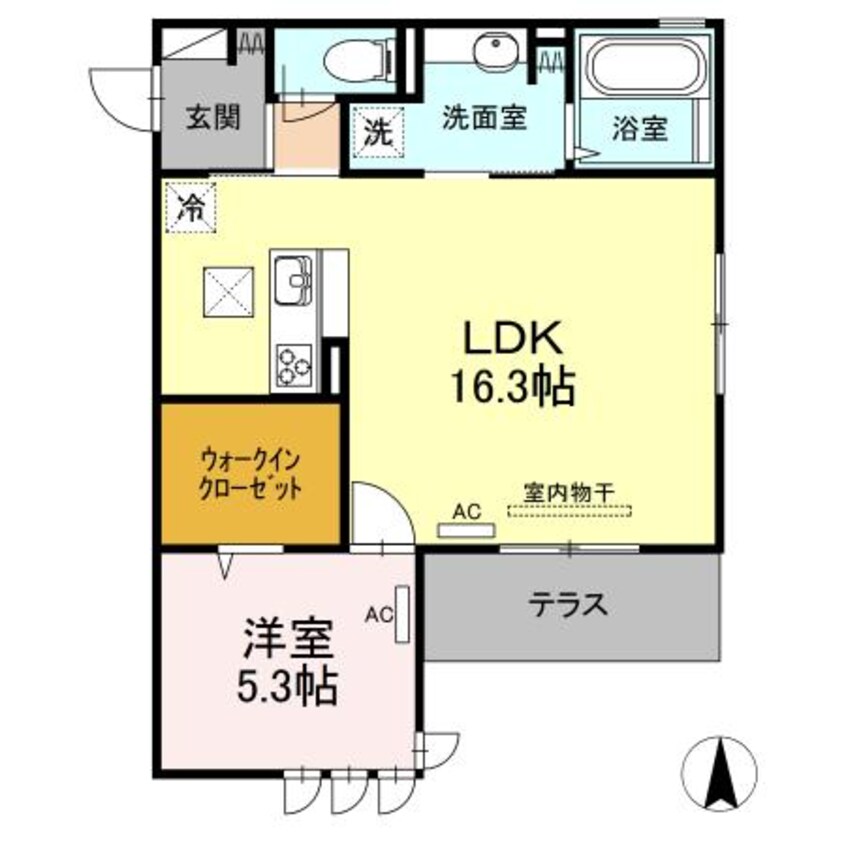 間取図 D-roomセレーノ