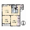 シャーメゾン　アイサイト　A棟 2LDKの間取り