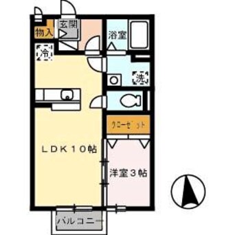 間取図 セジュールＫｅｎ