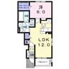 フォルトゥーナA 1LDKの間取り